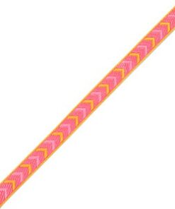 Lint armbandje v roze/ oranje