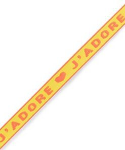 Lint armbandje j’adore geel/ oranje