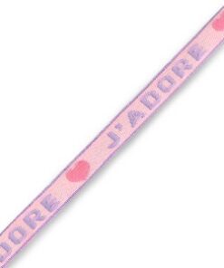 Lint armbandje j’adore pink/ lila