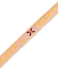 Lint armbandje happy pink