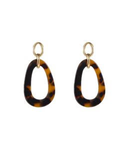 Day & Eve Open Round Dangle - Leopard