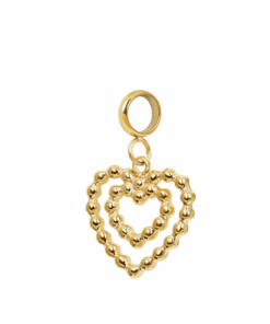 Ixxxi Charm Double Heart Gold