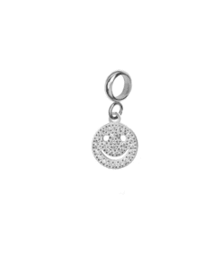 Ixxxi Charm Sparkle Smiley Silver