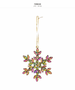 Nachoine snowflake glass beads