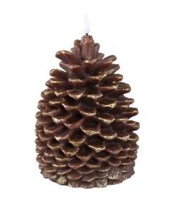 Xmas led candle pinestone L