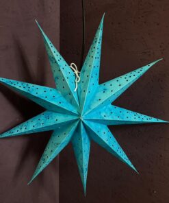Papieren Ster 24 - Mini Turquoise - Afbeelding 2