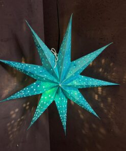 Papieren Ster 24 - Mini Turquoise
