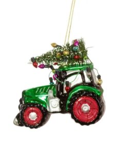 Feestelijke Traktor Kerstbal