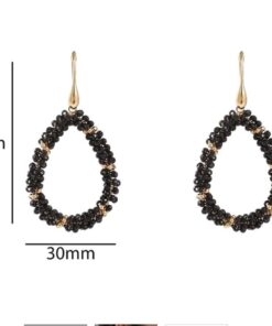 Drop Oorbellen - Zwart