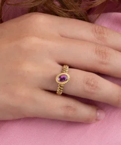 Melano Twisted Taria Ring Goud - Afbeelding 2
