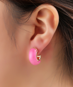 Day & Eve Bold Hoop - Pink - Afbeelding 2