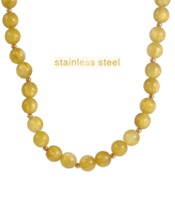 Day & Eve Glamour Stones Necklace - Olive