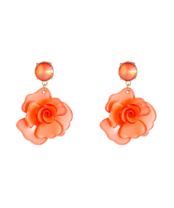 Day & Eve Flower Dangle – Summer Coral