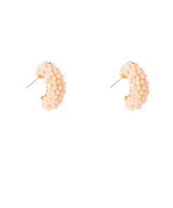 Day & Eve Beaded Small Hoop – Porcelain