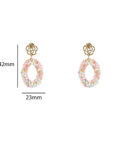 Day & Eve Flower Stud Drop – Pastel Party - Afbeelding 3