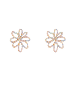 Day & Eve Big Flower Stud – Sky Blue