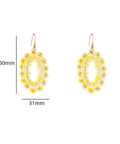 Day & Eve Lace Beads Oval – Sunny Yellow - Afbeelding 3