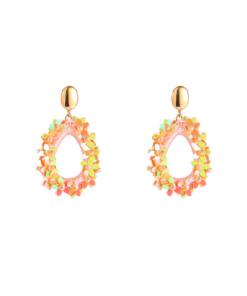 Day & Eve Sequin Drop Drop – Coral