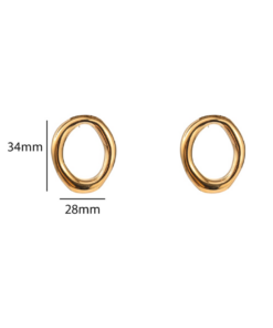 Day & Eve Big Open Round Stud - Afbeelding 3