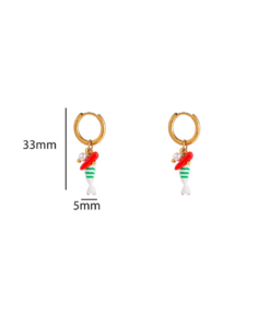Day & Eve Small Fish Hoop – Blue - Afbeelding 3