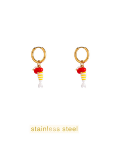 Day & Eve Small Fish Hoop – Yellow