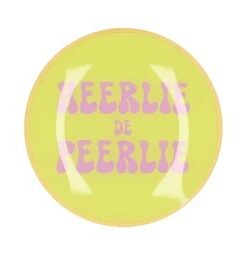 Plate Round Heerlie De Peerlie 18x18x2cm