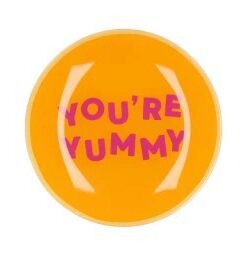 Plate Round You’re Yummy 18x18x2cm