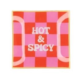 Plate Square Hot & Spicy 18x18x2cm