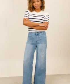 Redberry Wide Leg Jeans Met Voorzakken - Maat 44
