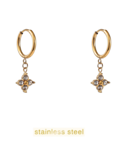 Day & Eve Sparkle Clover Hoop