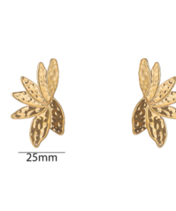 Day & Eve Half Palm Tree Stud - Afbeelding 3